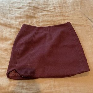 Maroon Top Shop Skirt
